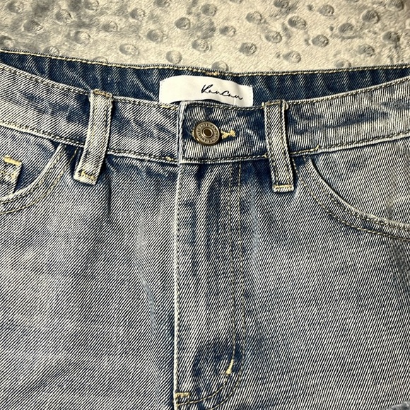 KanCan Denim Frayed cut off Shorts Small - Picture 3 of 6